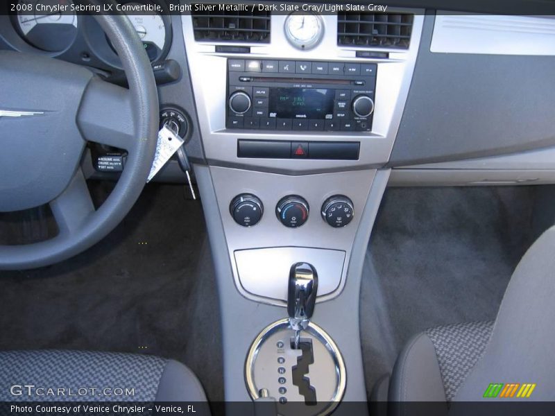 Bright Silver Metallic / Dark Slate Gray/Light Slate Gray 2008 Chrysler Sebring LX Convertible