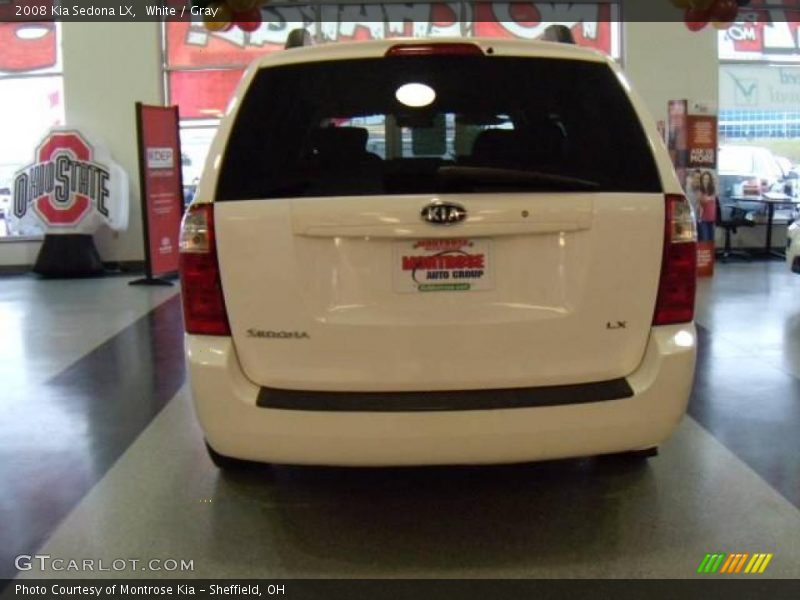 White / Gray 2008 Kia Sedona LX