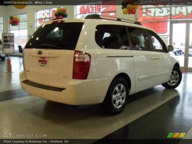 White / Gray 2008 Kia Sedona LX