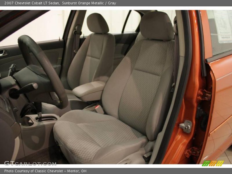 Sunburst Orange Metallic / Gray 2007 Chevrolet Cobalt LT Sedan