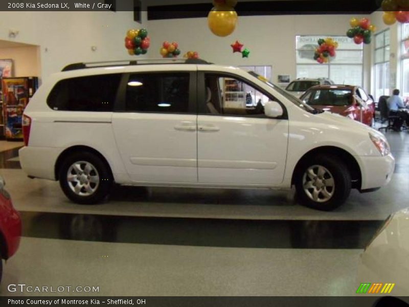 White / Gray 2008 Kia Sedona LX