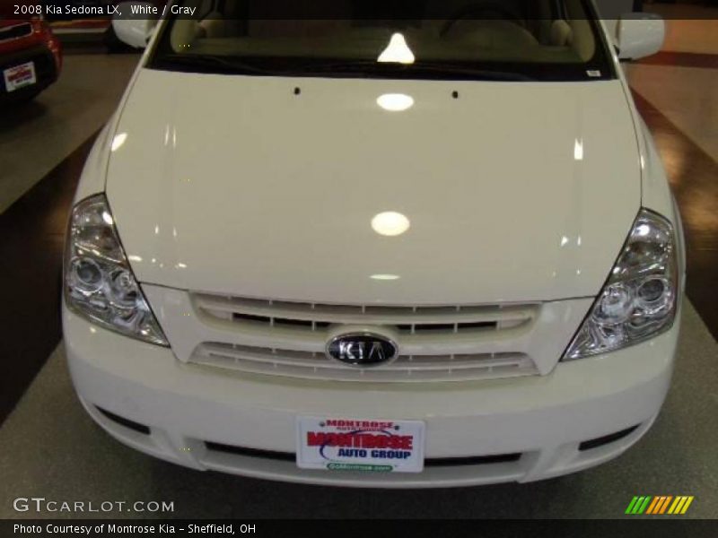 White / Gray 2008 Kia Sedona LX