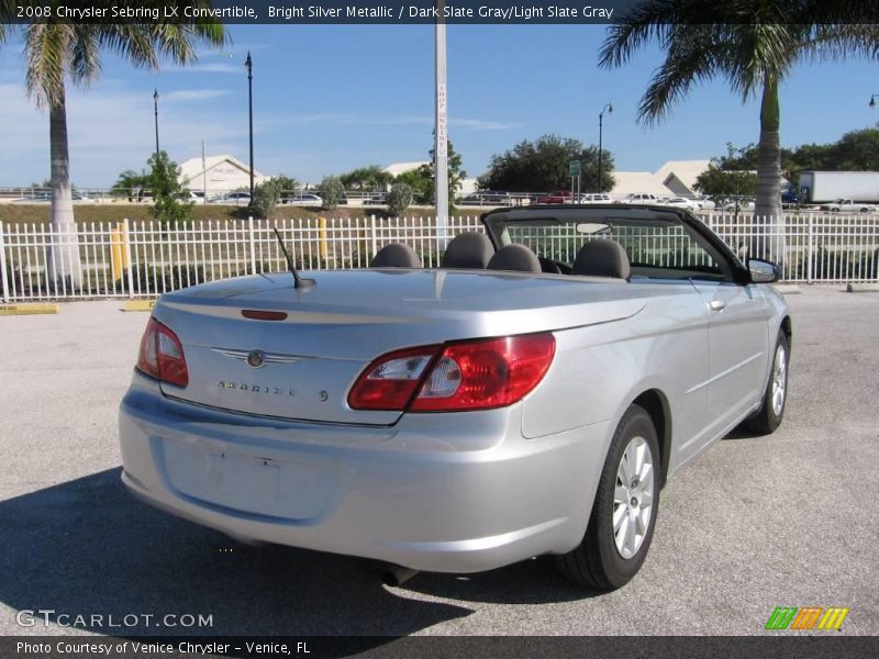 Bright Silver Metallic / Dark Slate Gray/Light Slate Gray 2008 Chrysler Sebring LX Convertible