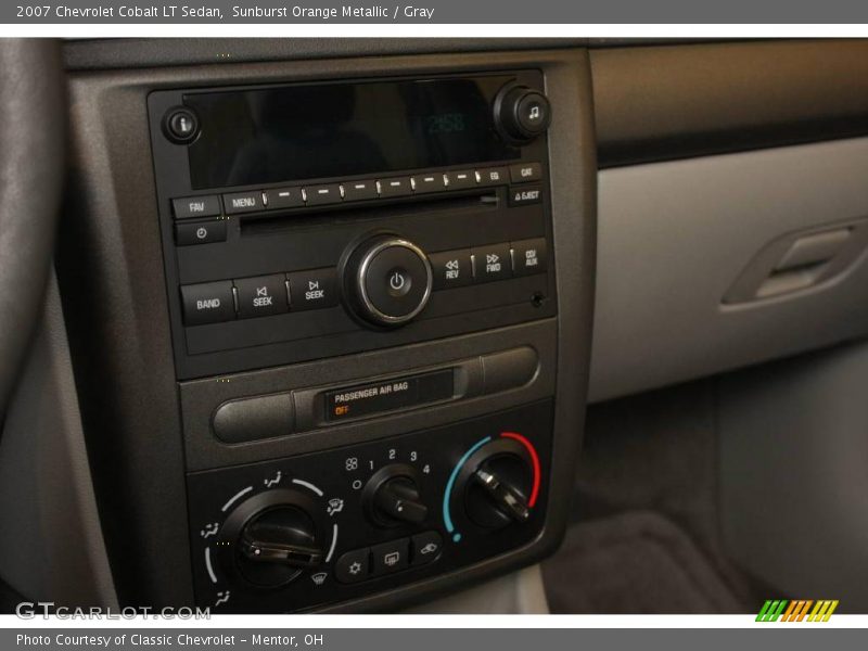 Sunburst Orange Metallic / Gray 2007 Chevrolet Cobalt LT Sedan