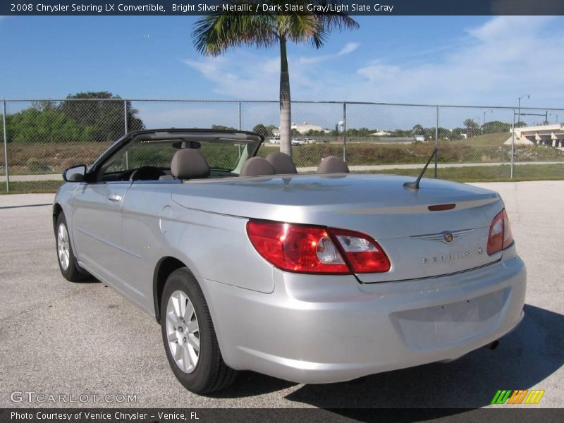 Bright Silver Metallic / Dark Slate Gray/Light Slate Gray 2008 Chrysler Sebring LX Convertible