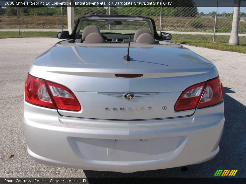 Bright Silver Metallic / Dark Slate Gray/Light Slate Gray 2008 Chrysler Sebring LX Convertible