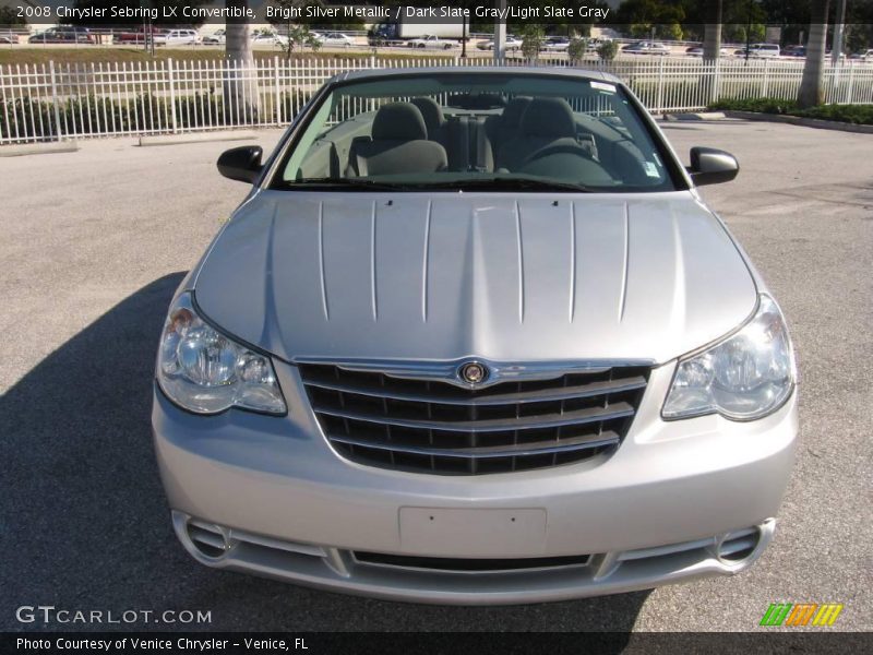 Bright Silver Metallic / Dark Slate Gray/Light Slate Gray 2008 Chrysler Sebring LX Convertible