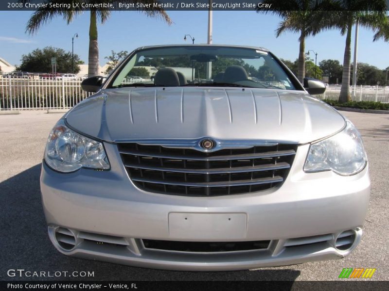 Bright Silver Metallic / Dark Slate Gray/Light Slate Gray 2008 Chrysler Sebring LX Convertible