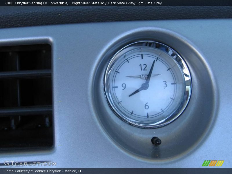 Bright Silver Metallic / Dark Slate Gray/Light Slate Gray 2008 Chrysler Sebring LX Convertible