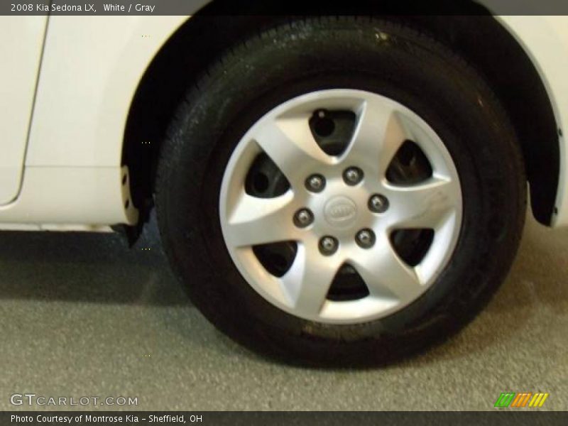 White / Gray 2008 Kia Sedona LX