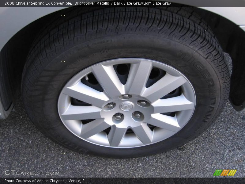 Bright Silver Metallic / Dark Slate Gray/Light Slate Gray 2008 Chrysler Sebring LX Convertible