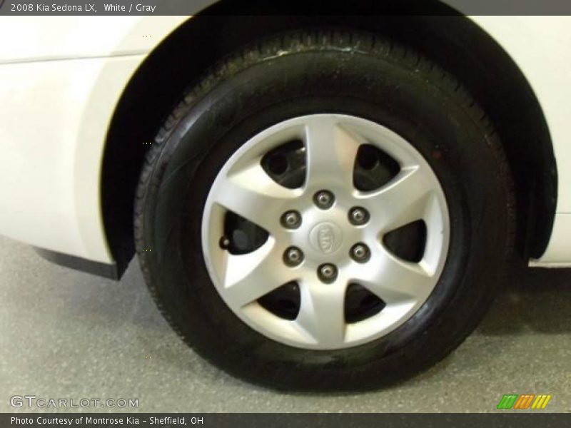 White / Gray 2008 Kia Sedona LX