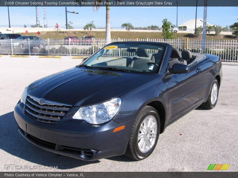 Modern Blue Pearl / Dark Slate Gray/Light Slate Gray 2008 Chrysler Sebring Touring Convertible