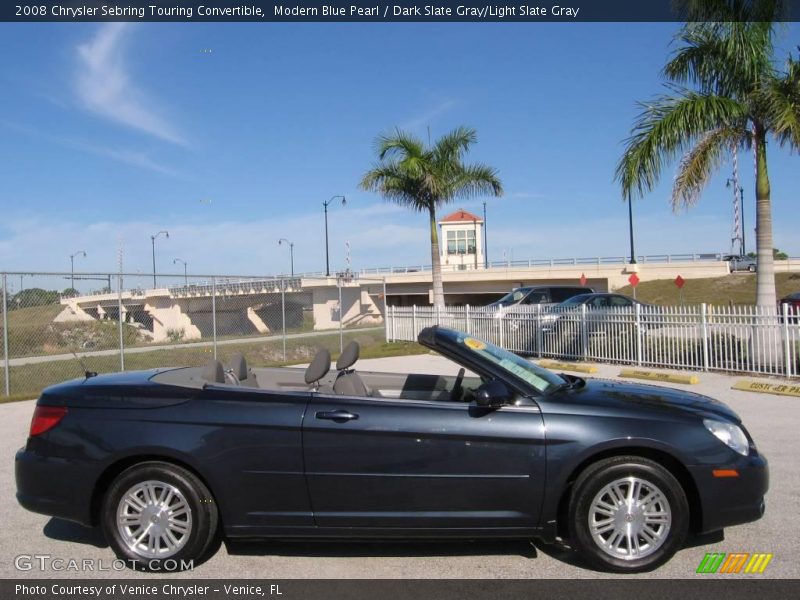 Modern Blue Pearl / Dark Slate Gray/Light Slate Gray 2008 Chrysler Sebring Touring Convertible