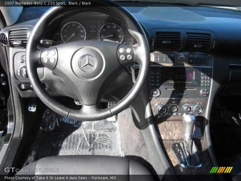 Black / Black 2007 Mercedes-Benz C 230 Sport