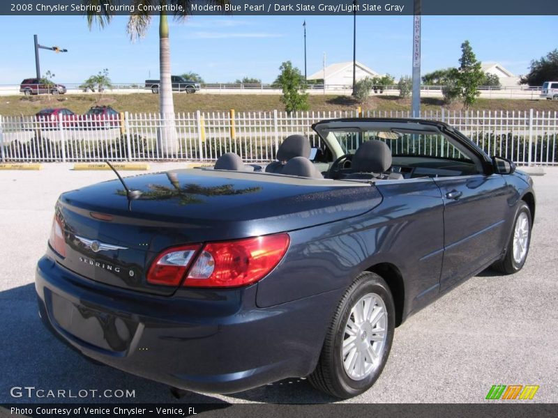 Modern Blue Pearl / Dark Slate Gray/Light Slate Gray 2008 Chrysler Sebring Touring Convertible