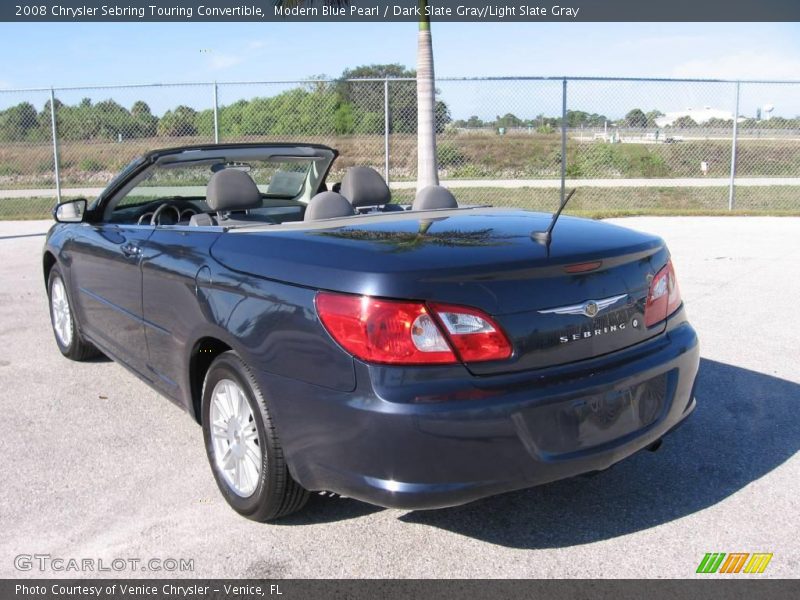 Modern Blue Pearl / Dark Slate Gray/Light Slate Gray 2008 Chrysler Sebring Touring Convertible