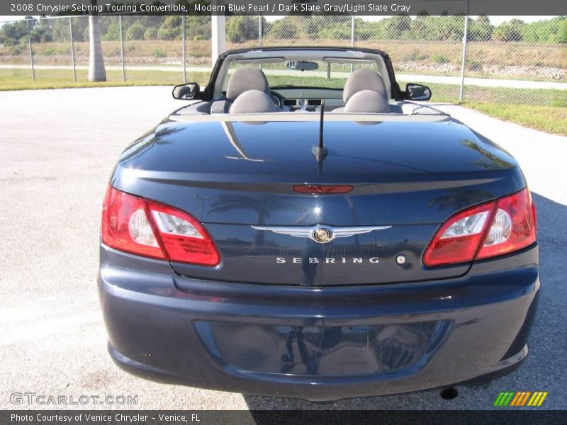 Modern Blue Pearl / Dark Slate Gray/Light Slate Gray 2008 Chrysler Sebring Touring Convertible