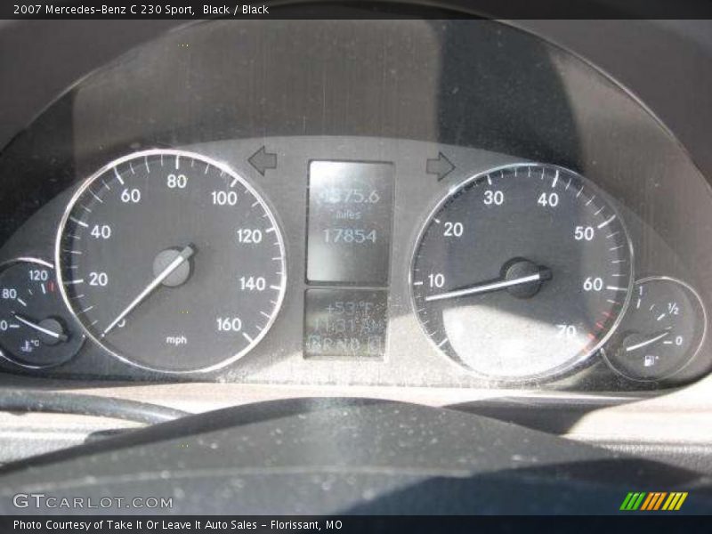 Black / Black 2007 Mercedes-Benz C 230 Sport
