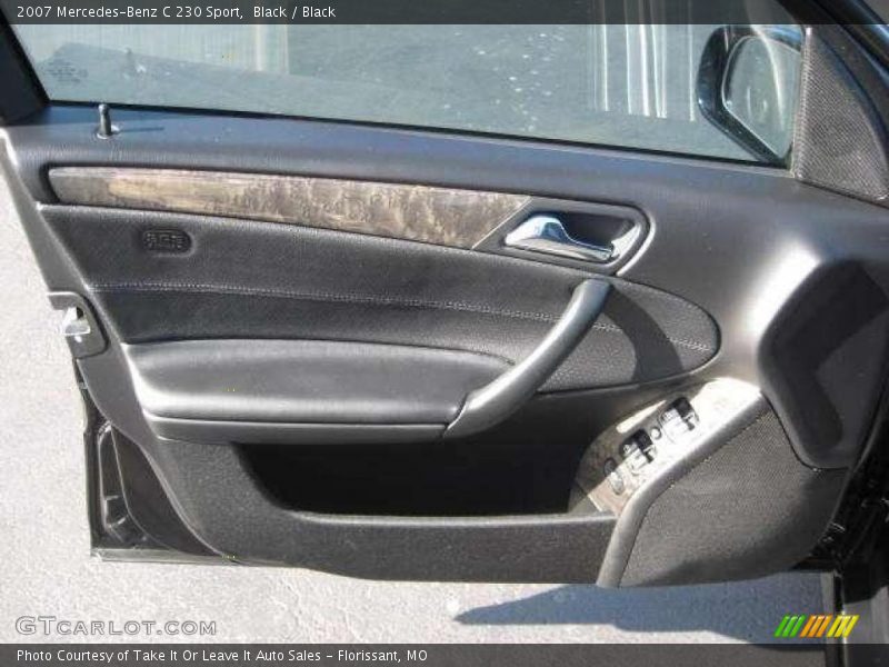 Black / Black 2007 Mercedes-Benz C 230 Sport