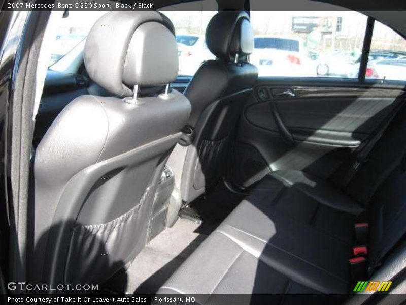 Black / Black 2007 Mercedes-Benz C 230 Sport