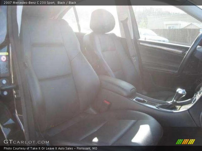 Black / Black 2007 Mercedes-Benz C 230 Sport