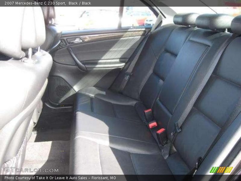 Black / Black 2007 Mercedes-Benz C 230 Sport