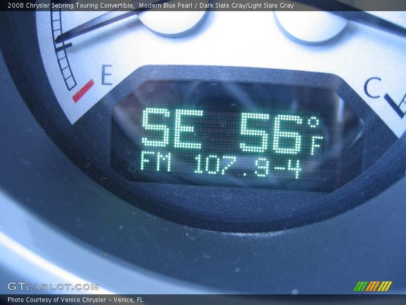 Modern Blue Pearl / Dark Slate Gray/Light Slate Gray 2008 Chrysler Sebring Touring Convertible