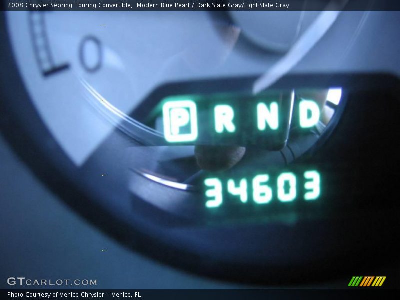 Modern Blue Pearl / Dark Slate Gray/Light Slate Gray 2008 Chrysler Sebring Touring Convertible