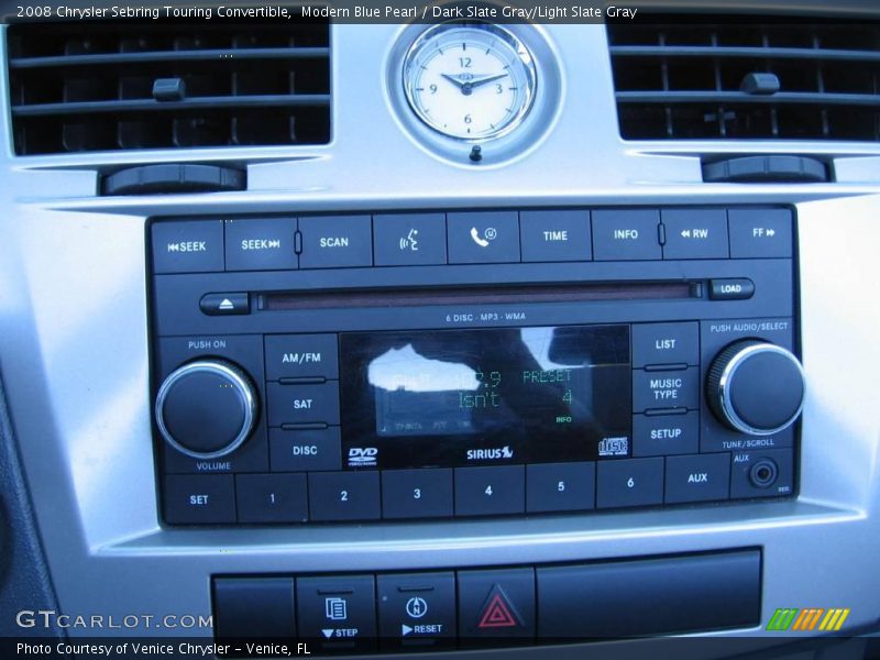 Modern Blue Pearl / Dark Slate Gray/Light Slate Gray 2008 Chrysler Sebring Touring Convertible