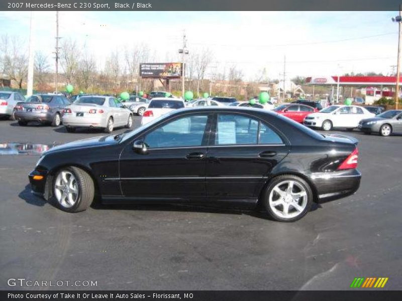 Black / Black 2007 Mercedes-Benz C 230 Sport