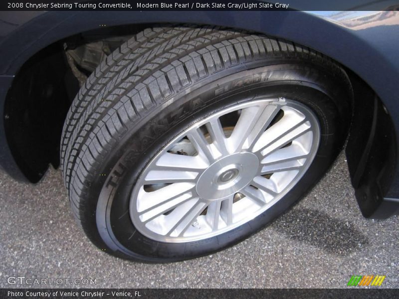 Modern Blue Pearl / Dark Slate Gray/Light Slate Gray 2008 Chrysler Sebring Touring Convertible