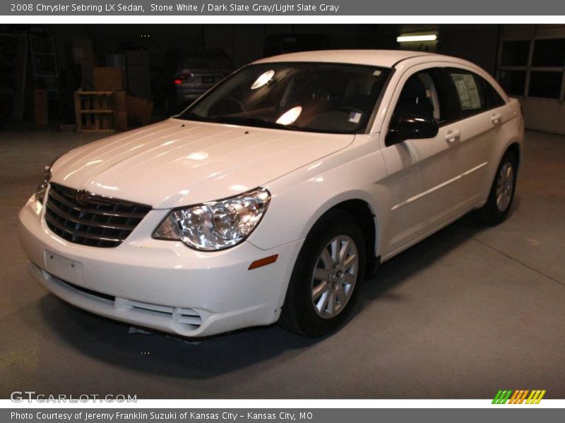 Stone White / Dark Slate Gray/Light Slate Gray 2008 Chrysler Sebring LX Sedan