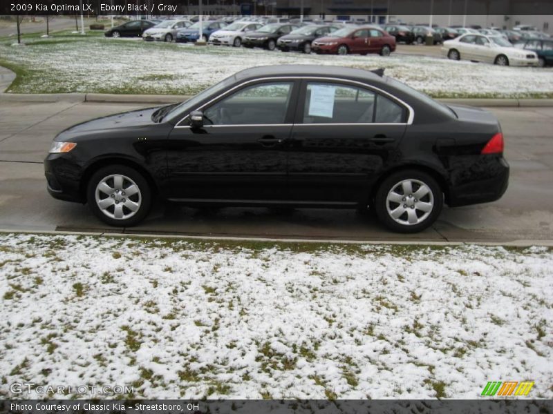 Ebony Black / Gray 2009 Kia Optima LX