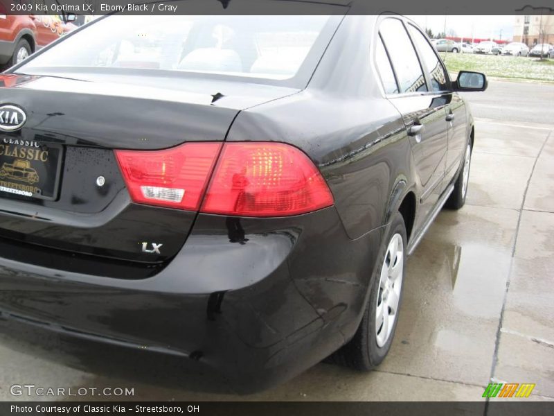 Ebony Black / Gray 2009 Kia Optima LX