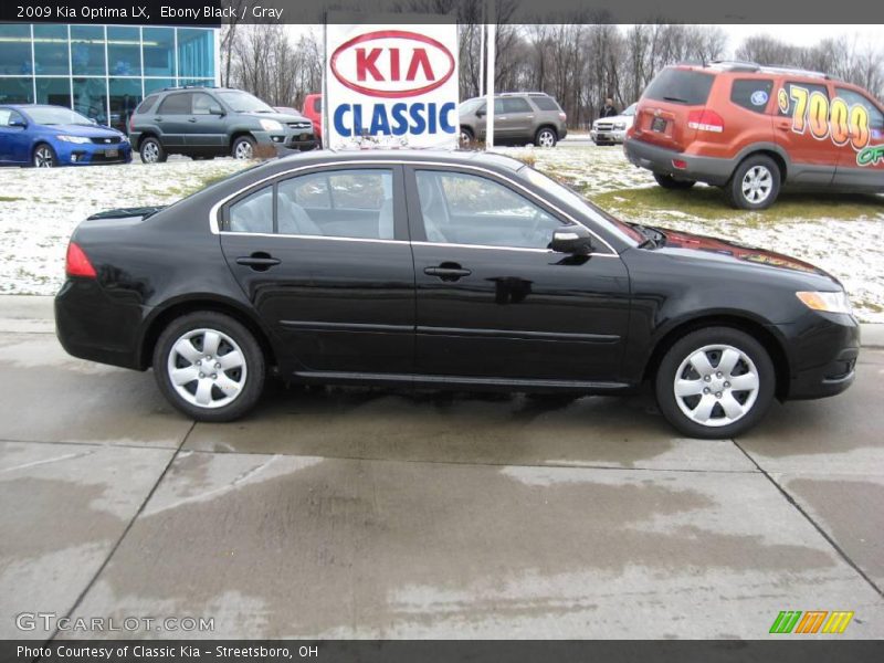 Ebony Black / Gray 2009 Kia Optima LX