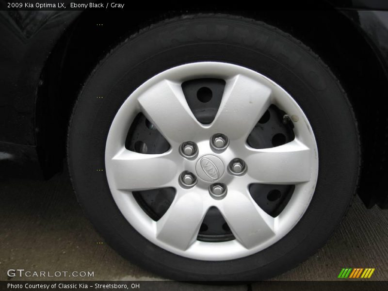 Ebony Black / Gray 2009 Kia Optima LX