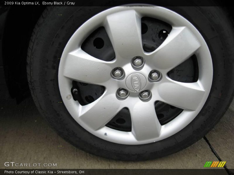 Ebony Black / Gray 2009 Kia Optima LX