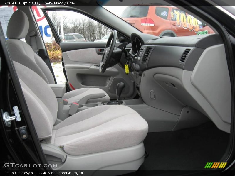 Ebony Black / Gray 2009 Kia Optima LX