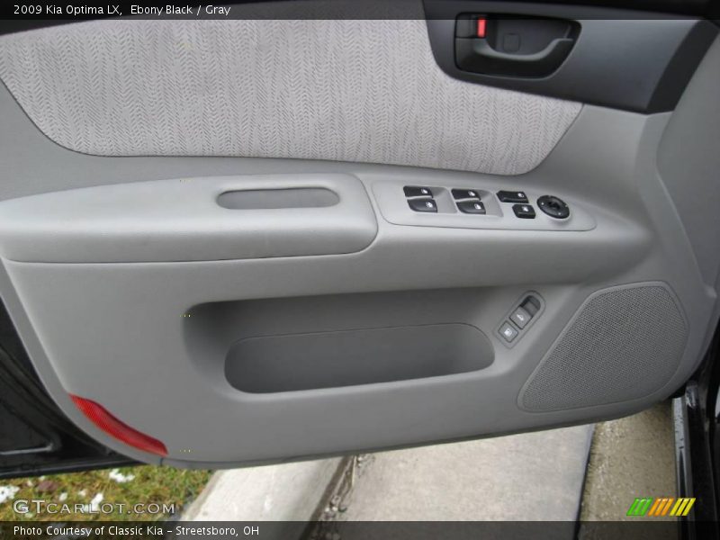 Ebony Black / Gray 2009 Kia Optima LX