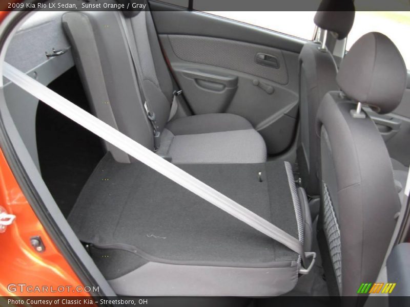 Sunset Orange / Gray 2009 Kia Rio LX Sedan