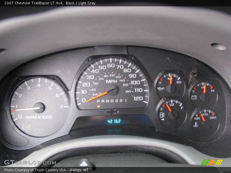 Black / Light Gray 2007 Chevrolet TrailBlazer LT 4x4