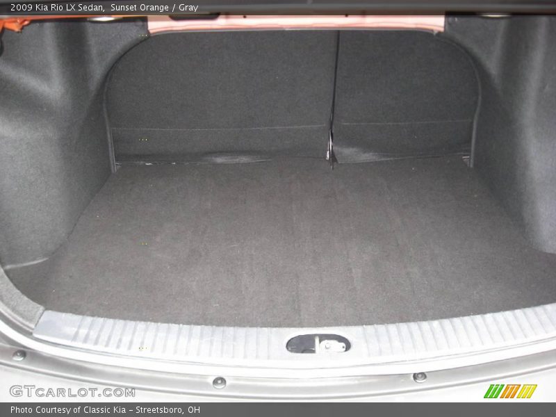 Sunset Orange / Gray 2009 Kia Rio LX Sedan