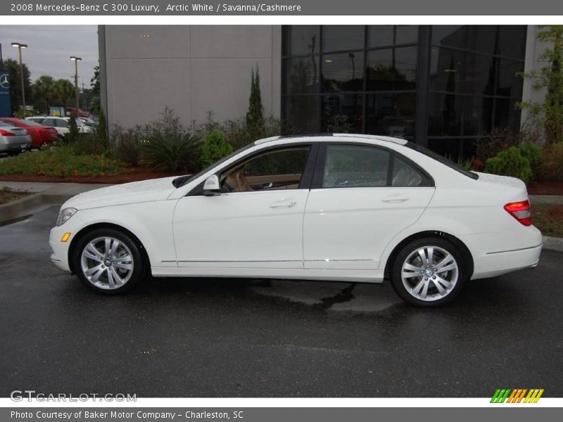 Arctic White / Savanna/Cashmere 2008 Mercedes-Benz C 300 Luxury