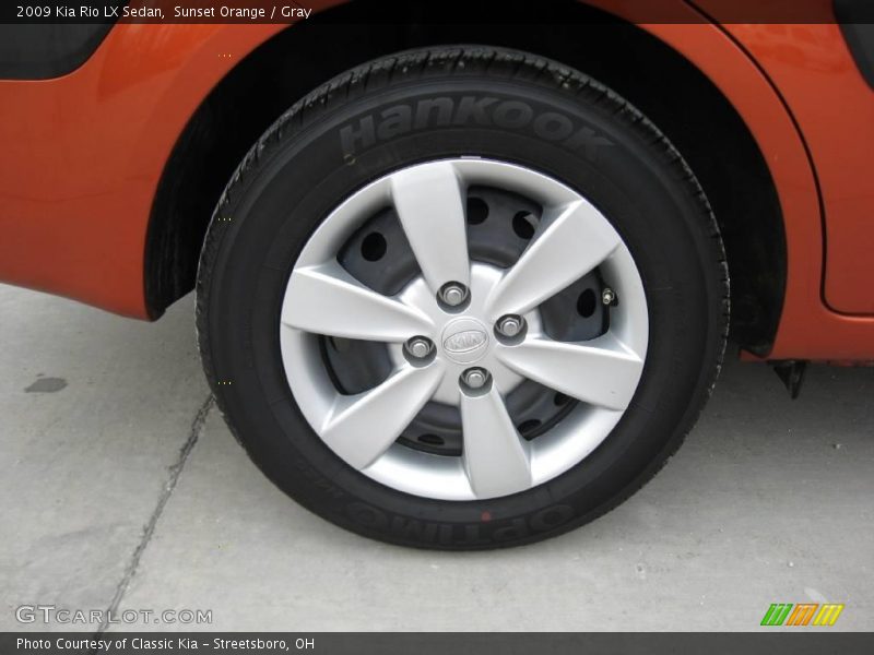 Sunset Orange / Gray 2009 Kia Rio LX Sedan