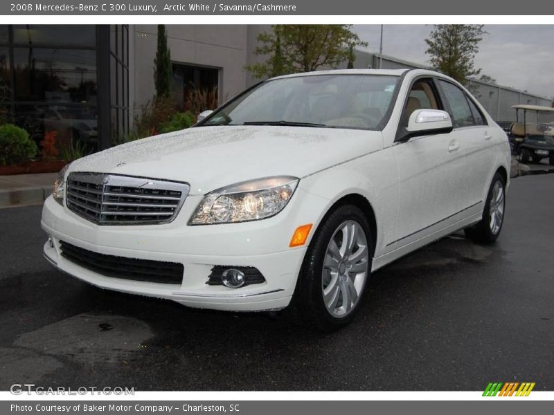 Arctic White / Savanna/Cashmere 2008 Mercedes-Benz C 300 Luxury