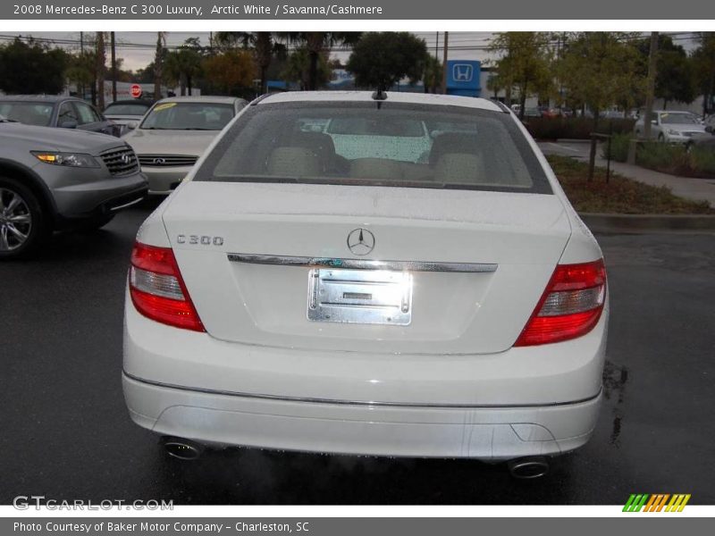 Arctic White / Savanna/Cashmere 2008 Mercedes-Benz C 300 Luxury