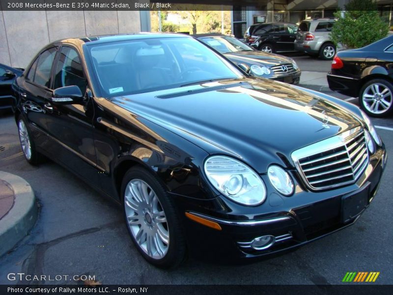 Black / Black 2008 Mercedes-Benz E 350 4Matic Sedan