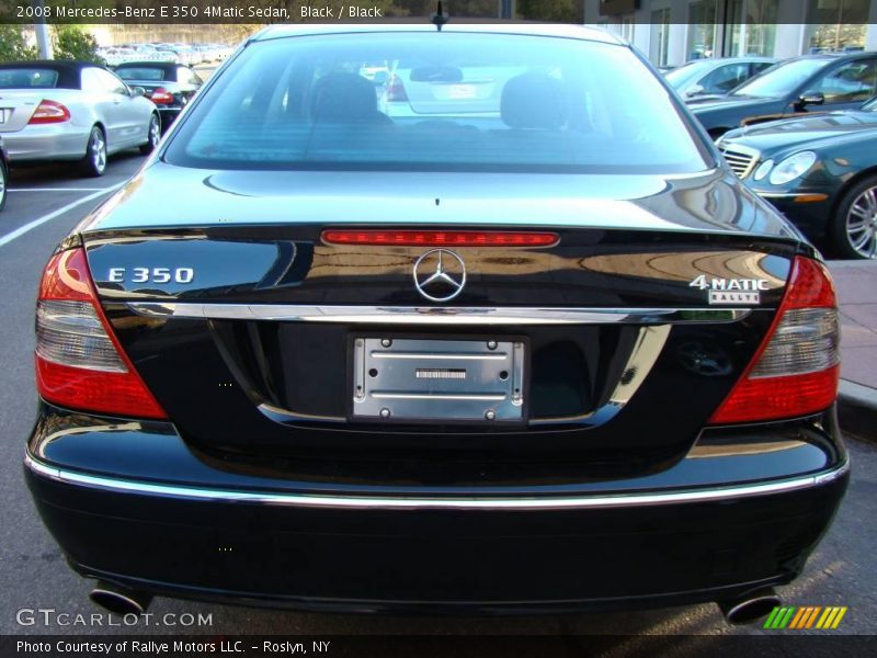 Black / Black 2008 Mercedes-Benz E 350 4Matic Sedan