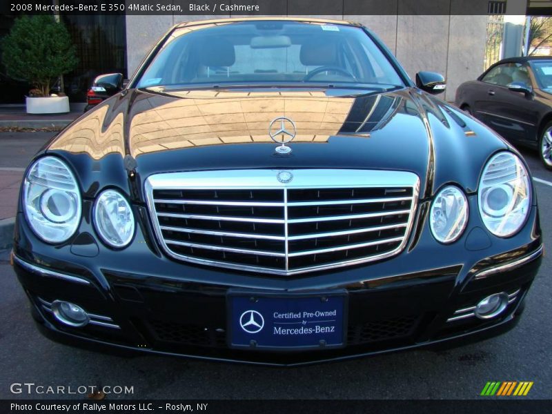 Black / Cashmere 2008 Mercedes-Benz E 350 4Matic Sedan